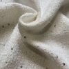 premium cx2620 white sequined tweed fabric with silver metallic thread for elegant jackets & skirts premium cx2620 white sequined tweed fabric with silver metallic thread for elegant jackets & skirts