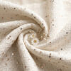 premium cx2620 white sequined tweed fabric with silver metallic thread for elegant jackets & skirts Silver Metallic Thread for Elegant Lady-Style Jackets & Skirts
