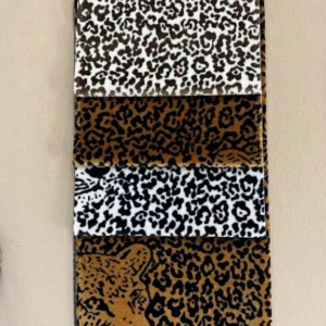 leopard jacquard velvet