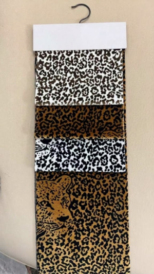 leopard jacquard velvet